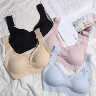 Japan cooling No trace Relieved love candy sleep Underwear Wireless motion yoga Bras