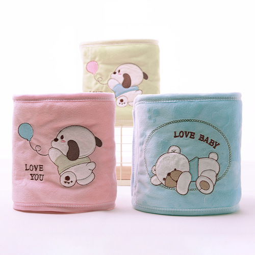 Foreign trade European and American thickened quilted baby belly, newborn belly button cord, infant velvet protector