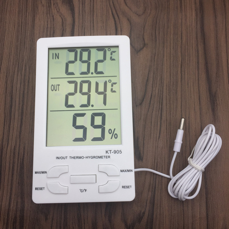 KTJ905 temperature and humidity meter digital display large screen temperature and humidity meter temperature controller multi-function digital temperature and humidity meter
