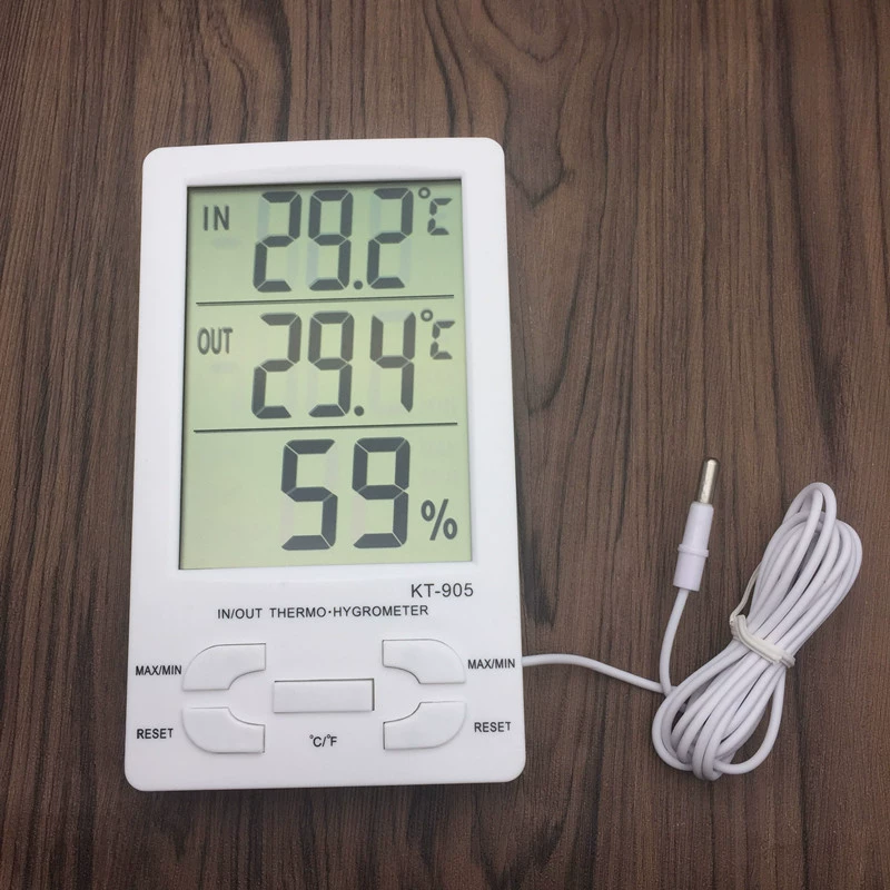 Измеритель температуры и влажности KTJ905 показывает большой экран измеритель температуры и влажности термостат многофункциональный цифровой измеритель температуры и влажности