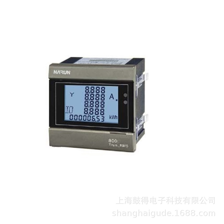 上海纳宇PZ800-A14/R交流电压表三相四线1型96*96带RS485通讯