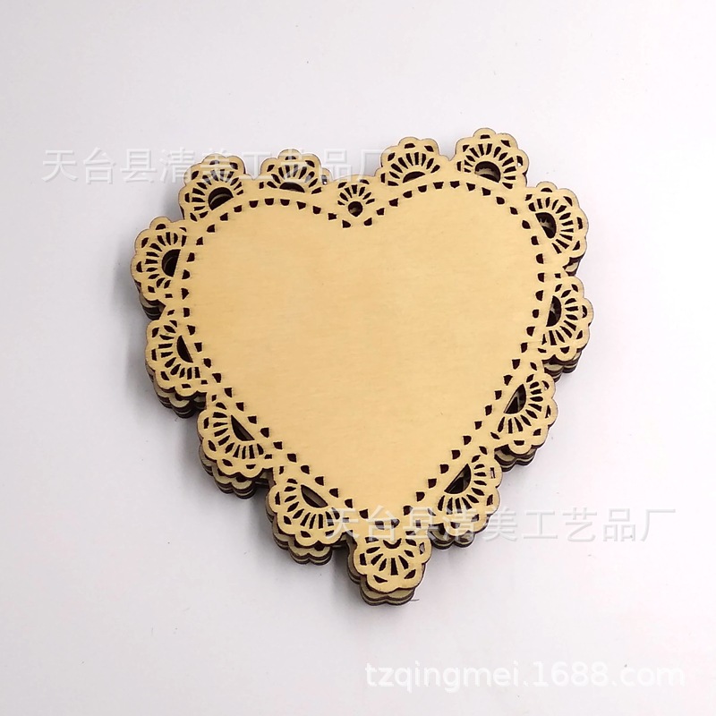 120mm comida posavasos SERIE DE MADERA DIY junta de madera 3 piezas un paquete