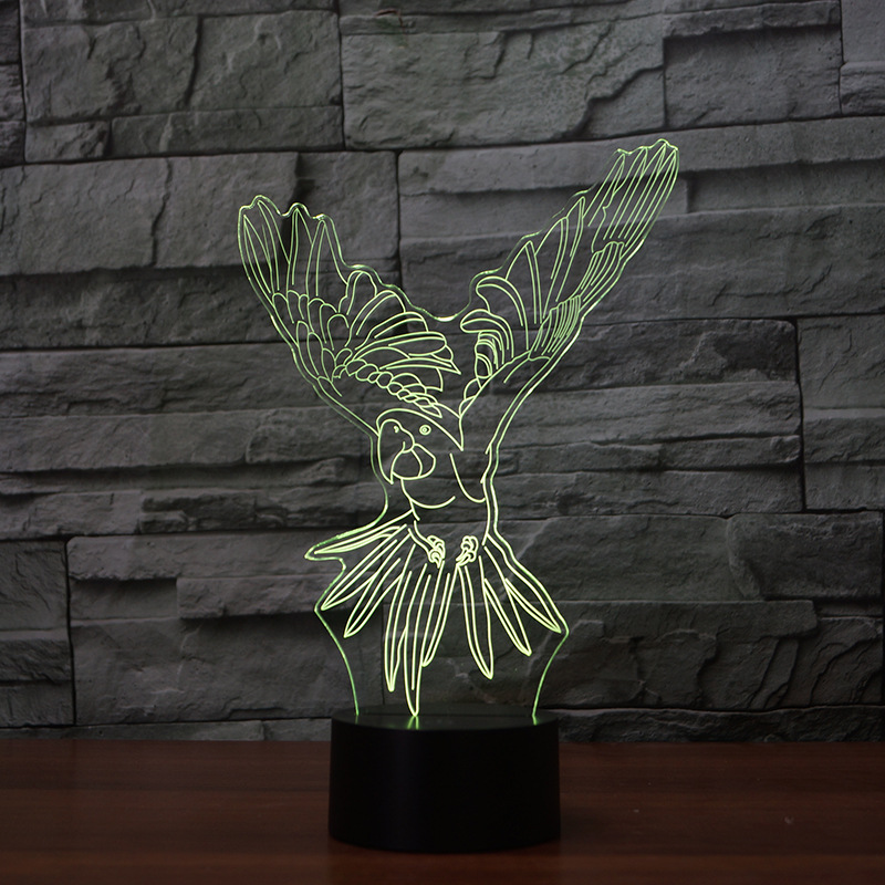 新款创意电子产品3d七彩视觉立体灯 礼品LED小夜灯FS-3355