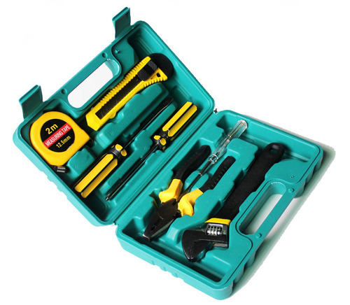 SNJUE Combination Tool Box Set 8-piece Car Hardware Tool Manual Household Tool Wrench 8008