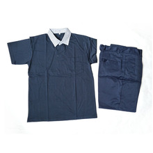 定制夏季短袖工厂车间制服 普通工装工作服 青年上装衬衫