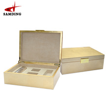 工厂直供木盒 化妆品包装设计礼盒  金箔纸pvc木盒