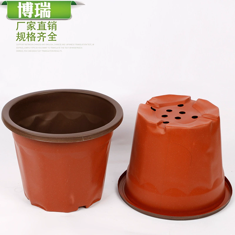 Поставка блистерного двухцветного горшка для посадки рассады горшок оптом зеленый садовый пластиковый одноразовый толстый двухцветный цветочный горшок