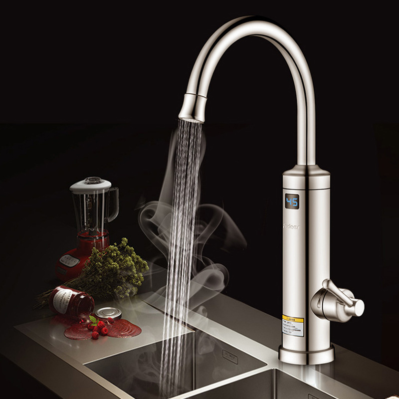 廠家直銷電熱水龍頭數顯快速加熱即熱式廚寶熱水器 冷熱兩用代發