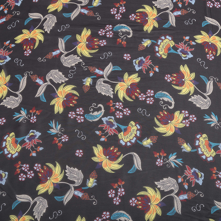 【翔龙印花 xl1061】 新品直销 雪纺印花面料 女装时装服装面料