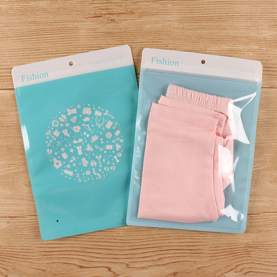 塑料三边封自封袋定做 内裤贴骨袋围巾毛巾服装包装袋订制17*25