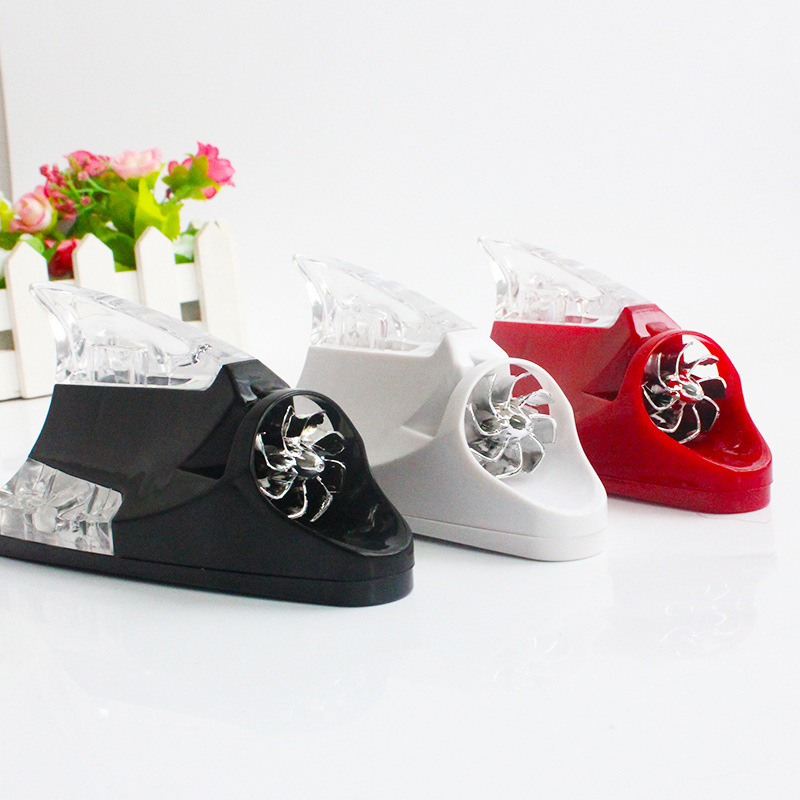 automobile Wind light Shark fin Explosive flashing light Decorative lamp solar energy Rear end Antenna Lights Wind decorate Supplies