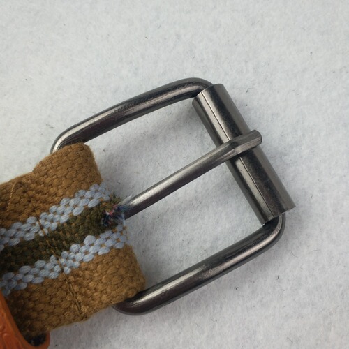 Men's canvas belt pin buckle extended multi-eye thickened cloth belt denim youth belt widening manufacturer
