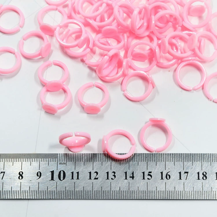 Children's hair accessory handmade, fuchsia plastic ring, accessories, DIY