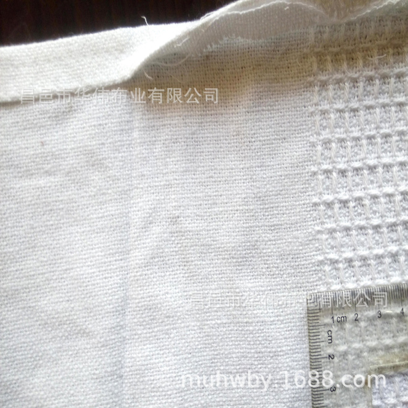 蜂巢布全棉梭织 带织边蜂巢布 华夫格医用毯子