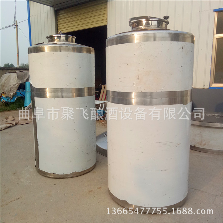 加工立式不锈钢水、’饮料、果汁、醋储罐  不锈钢酒容器 厂家