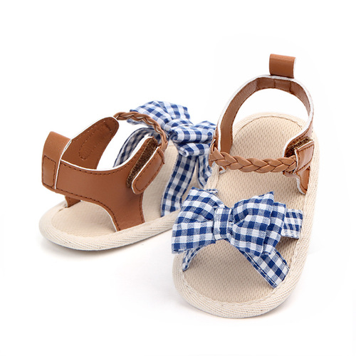 Foreign trade new summer 0-1 year old baby girl sandals soft sole princess shoes non-slip baby toddler shoes 0963