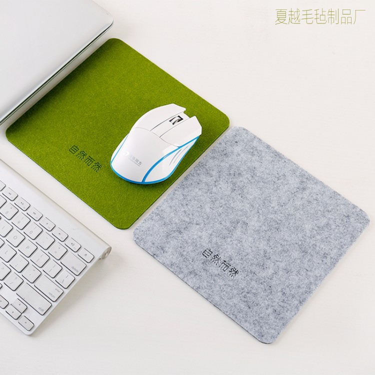 批发毛毡鼠标垫 小号加厚办公电脑桌垫 家用桌面书桌游戏鼠标垫