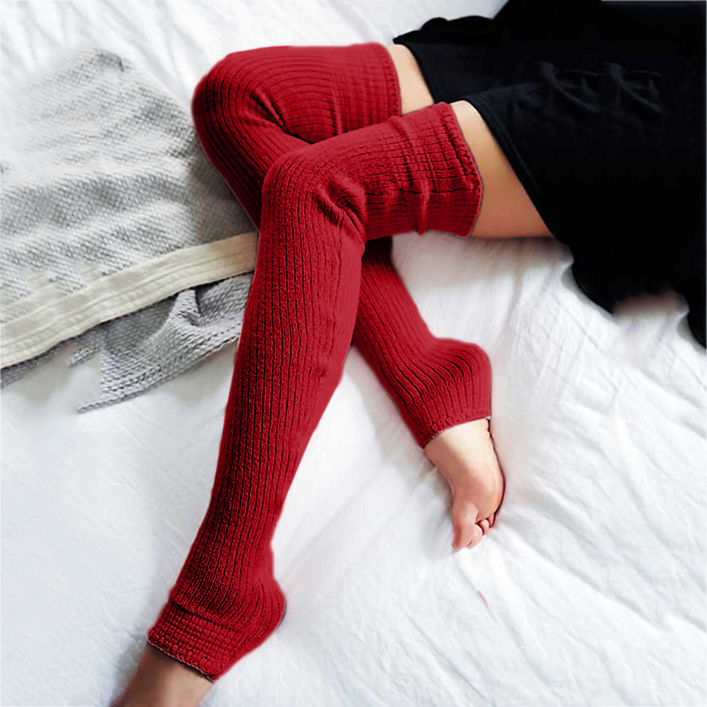 AliExpress Ebay Autumn And Winter New Long Knitted Pile Socks Female Wish Amazon FA8W203F