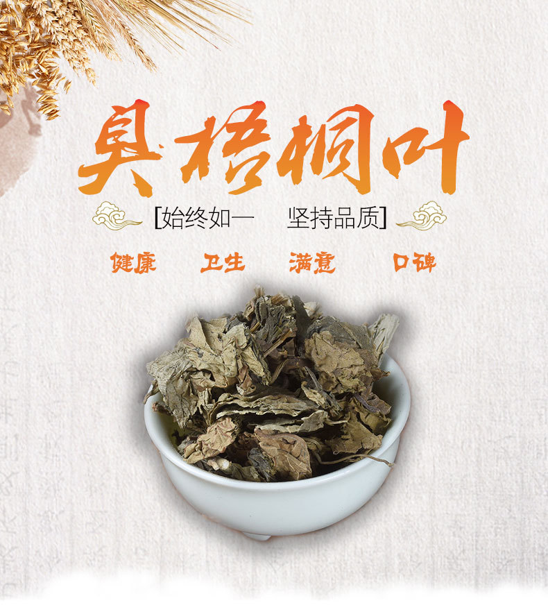 Chou Wu Tong Leaves (Clerodendrum trichotomum) — Dried Herbal Leaf for Traditional Decoctions overview