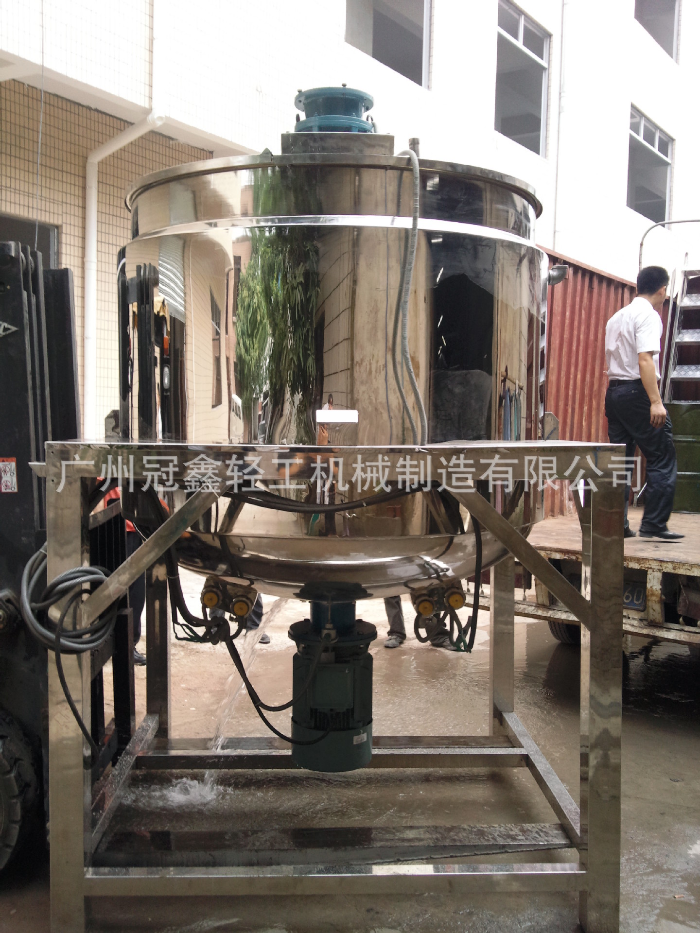 2000L电加热搅拌锅 食品加热搅拌罐 化工洗涤剂搅拌锅 反应搅拌罐