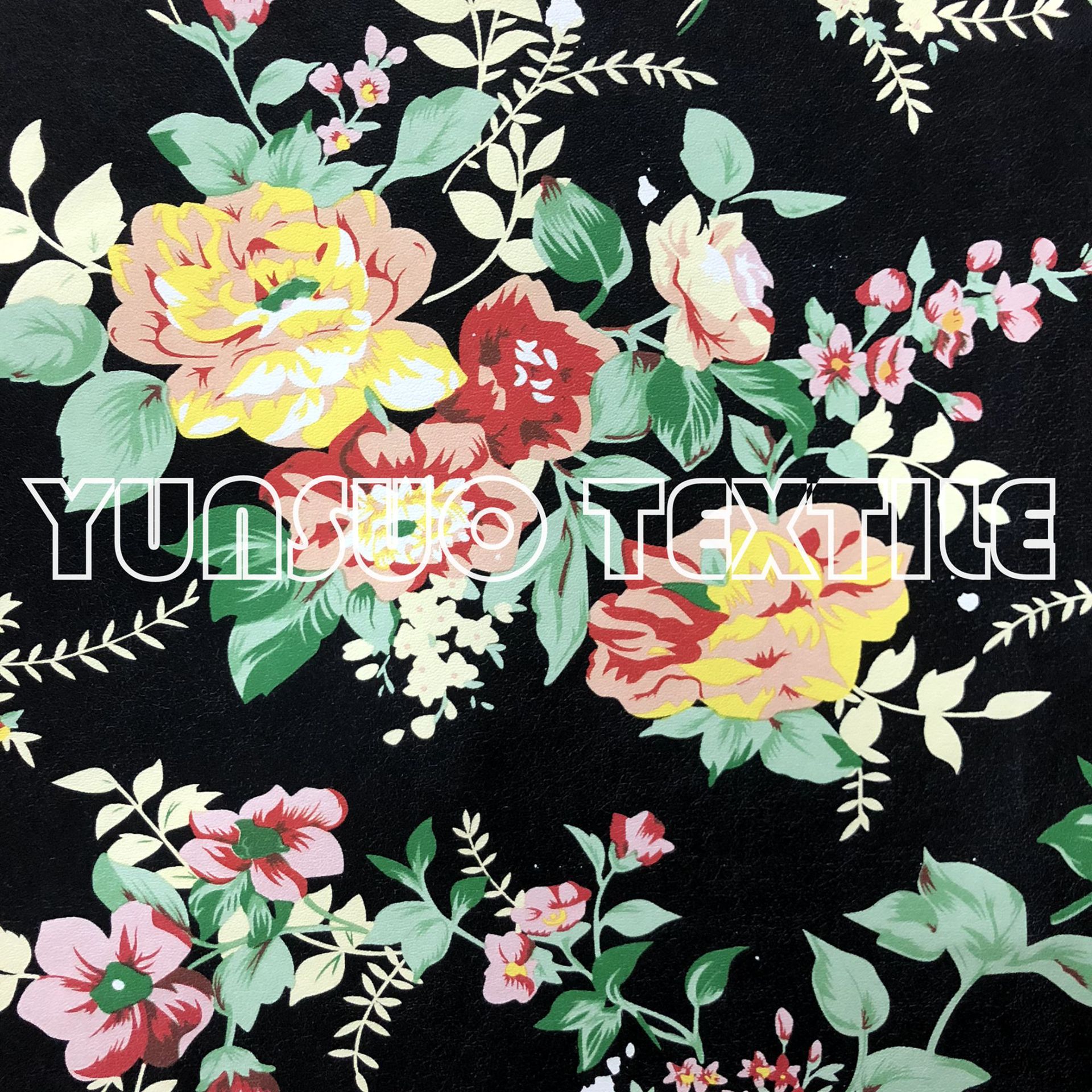 皮革印花 大花皮革拼接花型 服装革