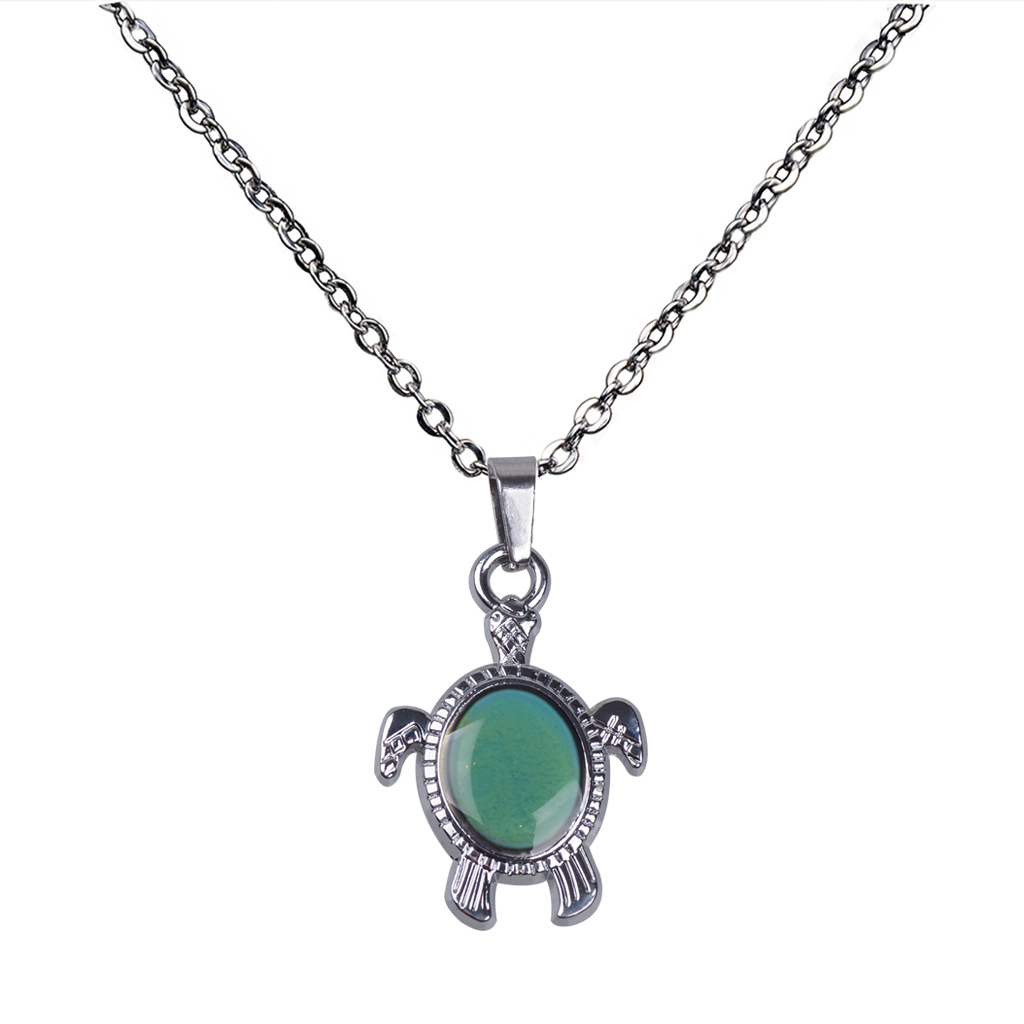 Small Turtle Stainless Steel Necklace display picture 2