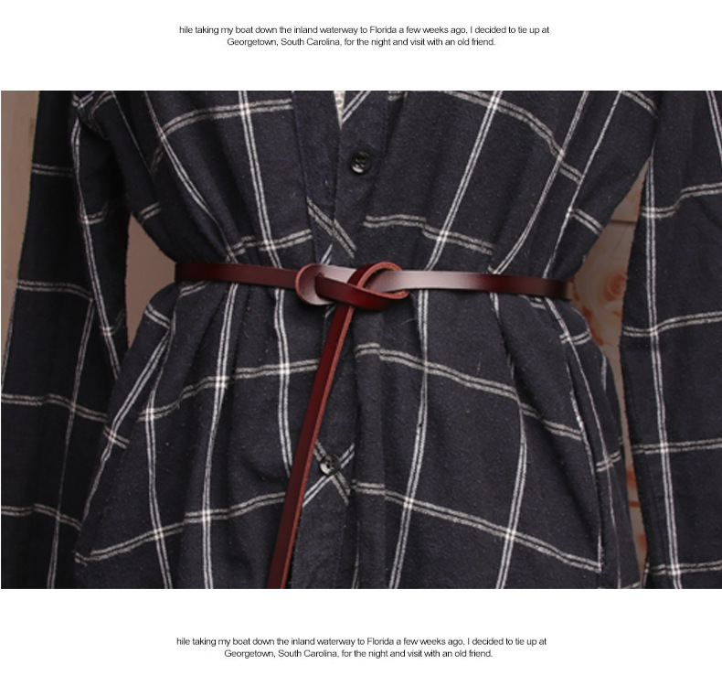 Cintura donna in pelle con nodo decorativo stile versatile_voghion.com