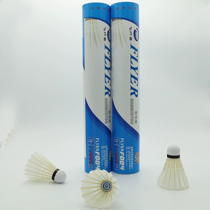 Flyer F004 Бадминтон, отборный Северо-Восточный выпрямленный гусиный перо с сухими щипками, стабильный полет, жесткий игровой мяч