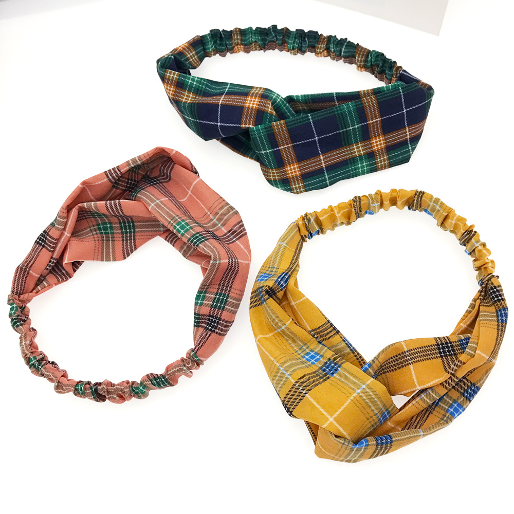 Fabric Retro Fashion Headband Headscarf For Women Wholesale display picture 5