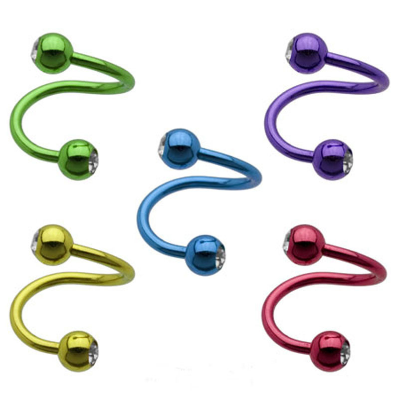 Pointed titanium steel lip stud product view