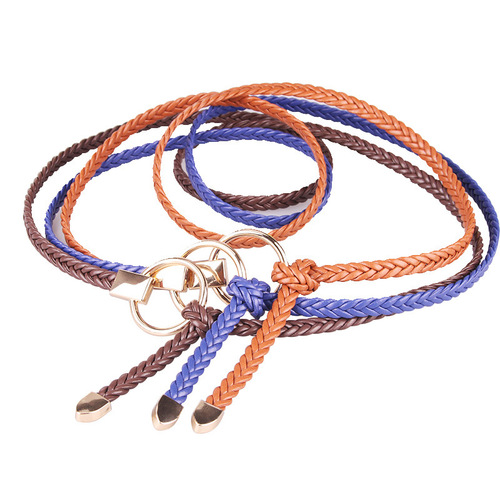 New women's thin belt, hand-woven thin belt, dress decoration, versatile casual belt wholesale 617
