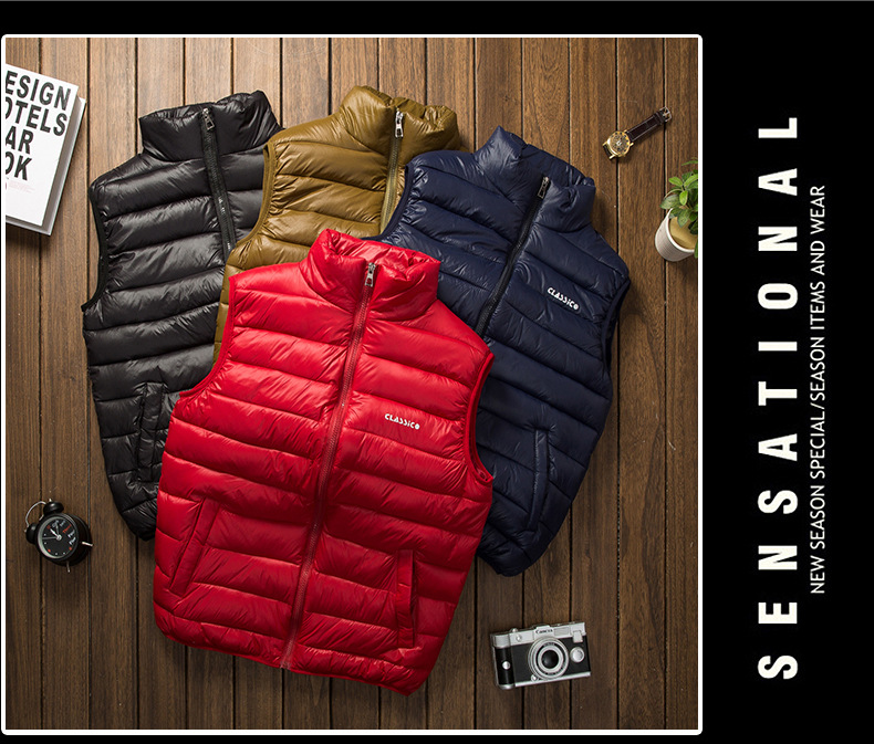 Baumwollweste Herren neue Herren koreanische Version der Baumwollweste Jugendpaarweste männliche große Weste Baumwollkleidung Flut_voghion.com