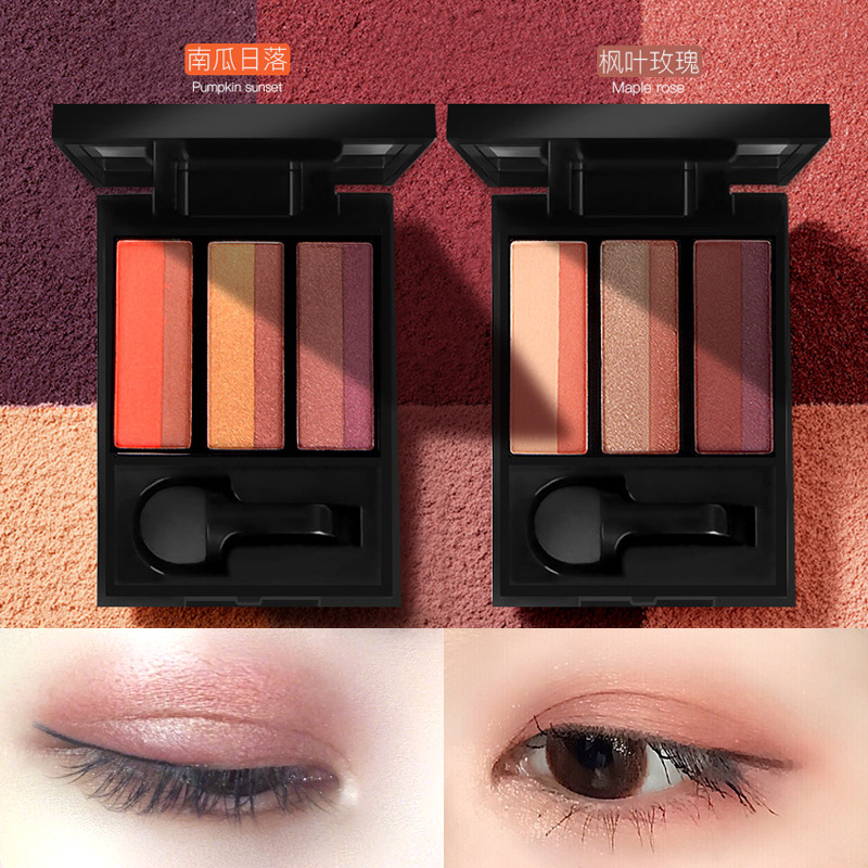 Chinese standard Thai TREECHADA mushroom six-color pearlescent matte girl's net red gradient eye shadow plate