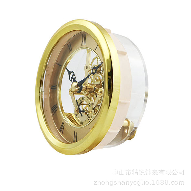 Fábrica de suministro de alta calidad retrógrado engranaje transparente hueco cuarzo reloj transparente movimiento accesorios de reloj