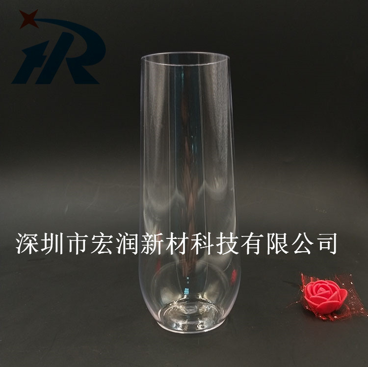 供应欧美宴会塑料香槟杯,仿玻璃塑料香槟杯 可定制LOGO