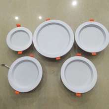 供应爆款2.5-6寸筒灯套件 铁皮筒灯外壳 白富美筒灯 草帽筒灯套件