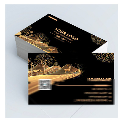 佛山300克铜版纸名片双面彩面双面光膜亚膜 500张起印 定制印刷|ms