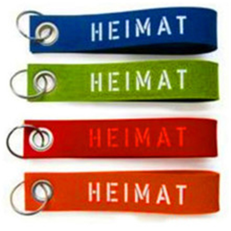 厂家批发彩色毛毡钥匙挂件 时尚毛毡钥匙扣 毛毡彩色钥匙带