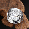 Fashionable silver bracelet, retro accessory, ring suitable for men and women, wholesale, 925 sample silver