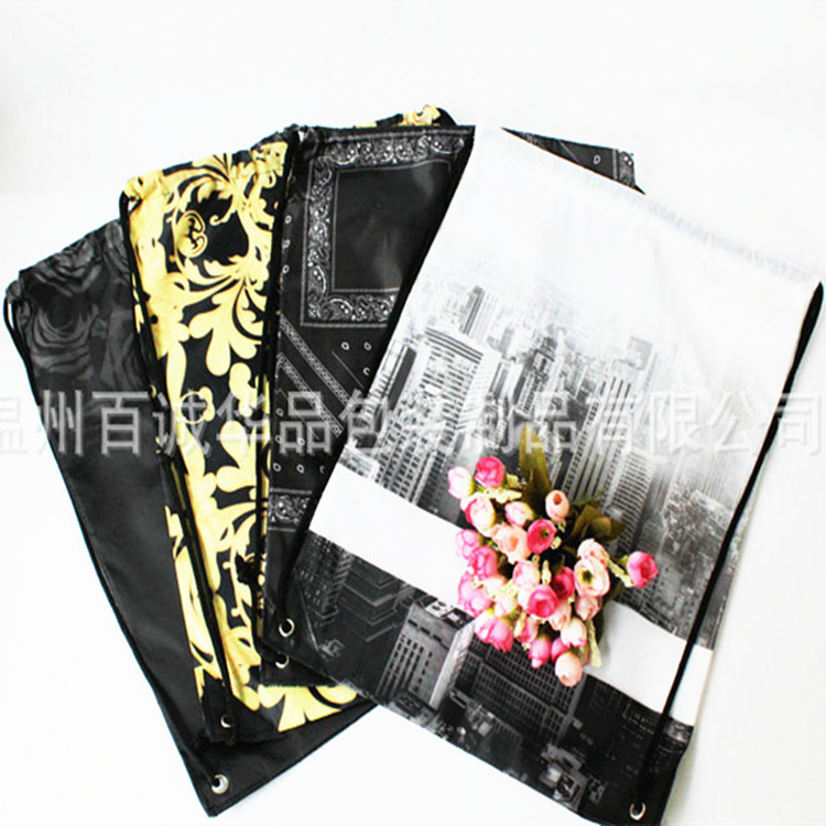 厂家专业生产涤纶束口袋 涤纶手提袋 便携涤纶购物袋 可印logo