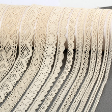 厂家睡衣服装1-1.5-2.5厘米米白色本色棉线花边3cm米色机织棉花边