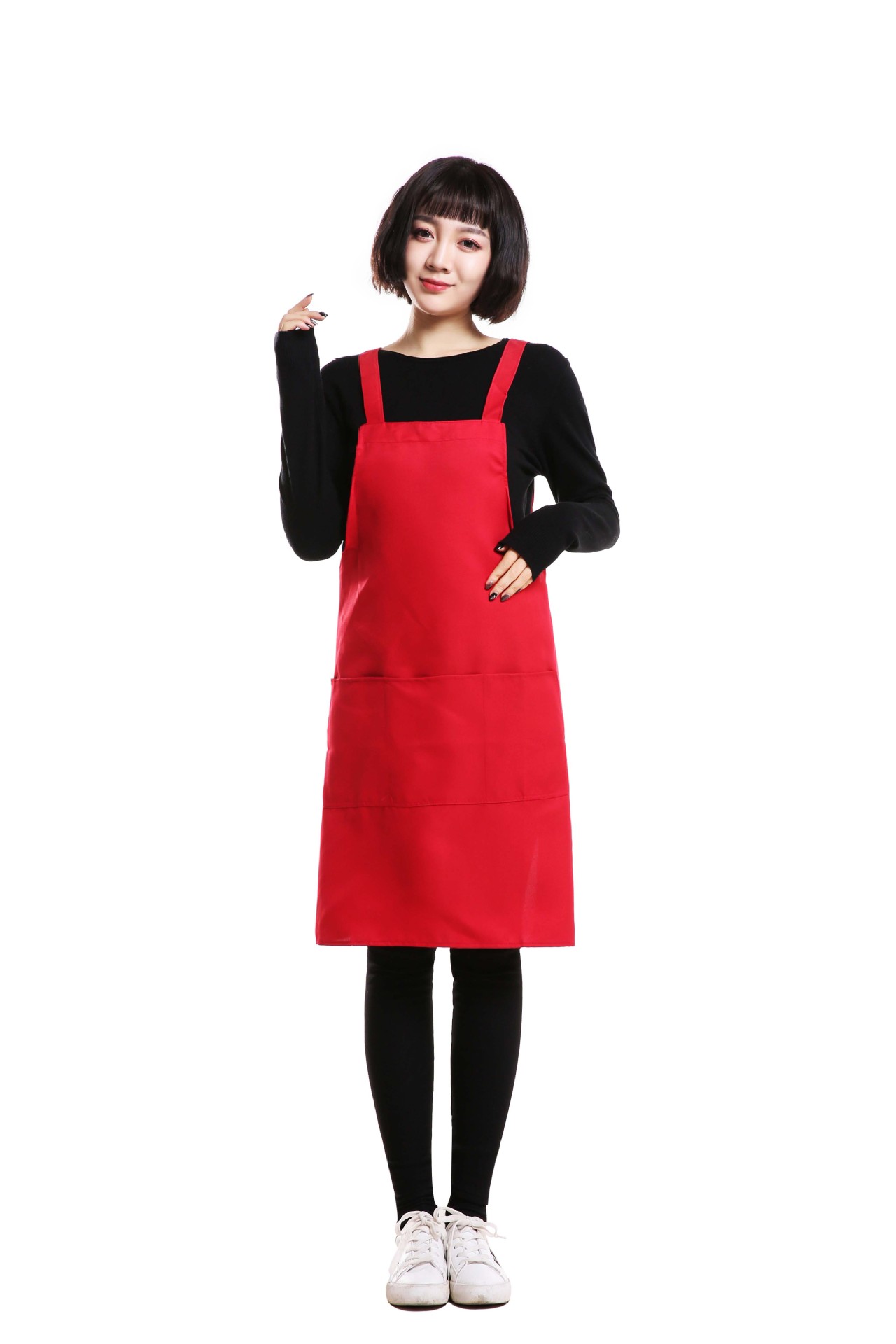 Korean Edition fashion apron kitchen Waiter pure cotton cook coverall waterproof Apron customized LOGO
