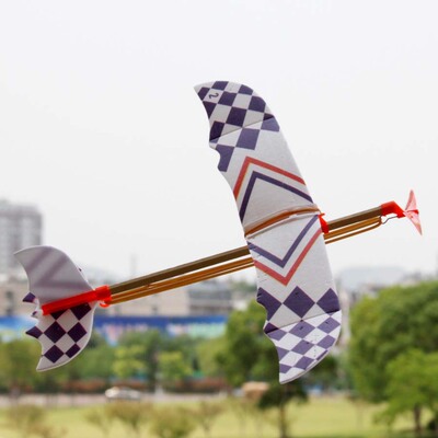 青少年宫航模飞机手工作业小雷鸟泡沫拼装滑翔飞机益智玩具模型机|ru