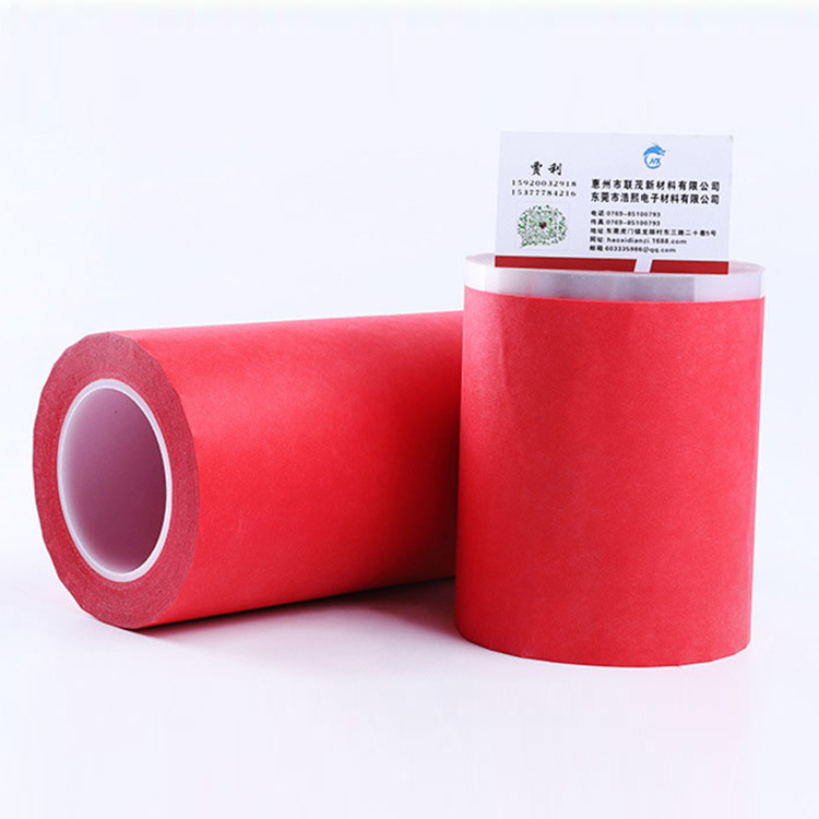 廠家直銷定制高溫紅美紋膠紙 pet耐高溫噴塗噴錫遮蔽紅色美紋膠帶