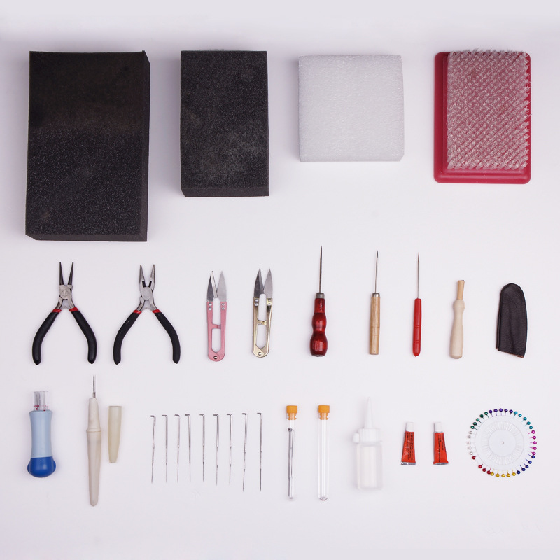 羊毛毡戳戳乐手工diy针毡初学者新手工具套装收纳放松