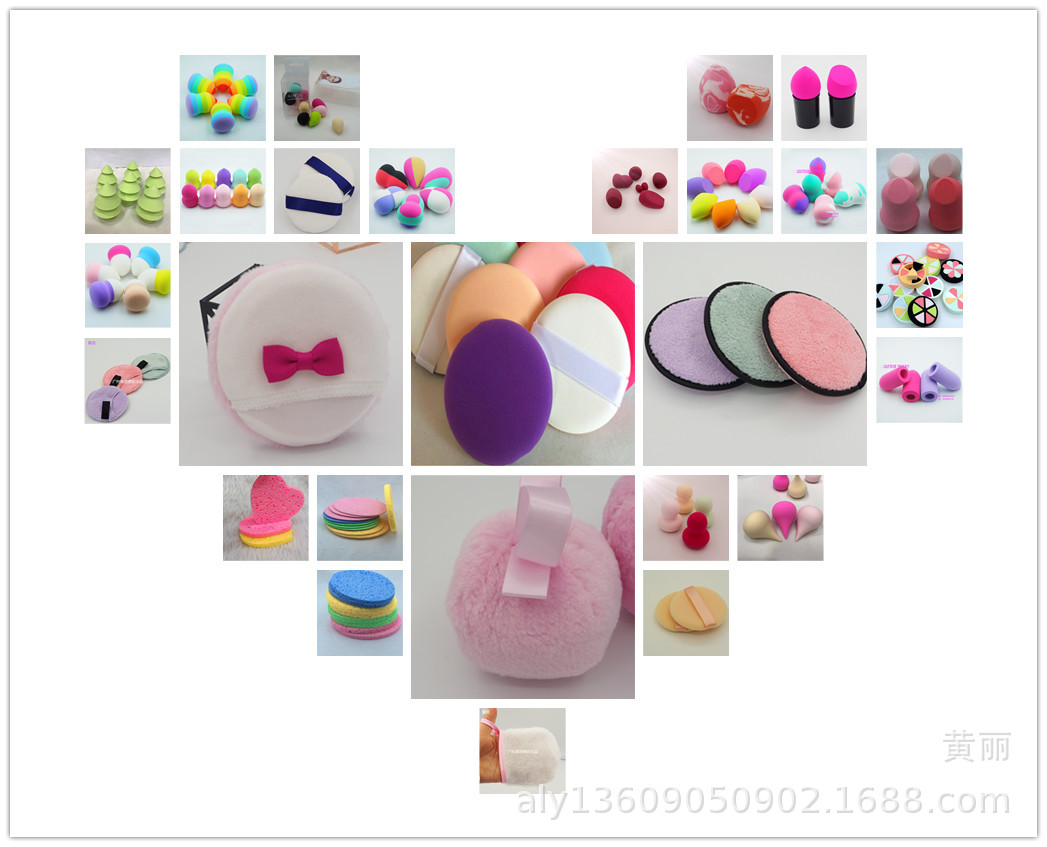 SBR乳胶七彩色葫芦粉扑4_副本