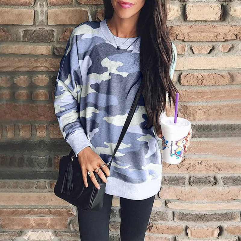 Title 5, Autumn And Winter Print Round Neck Long-sleeved...