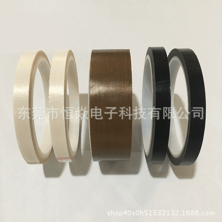 0.13mm黑色铁氟龙胶带 封口热合热塑脱模防粘特氟龙涂层高温胶带