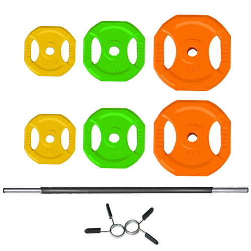 Factory direct sales barbell gym commercial barbell set women's barbell home aerobics barbell color