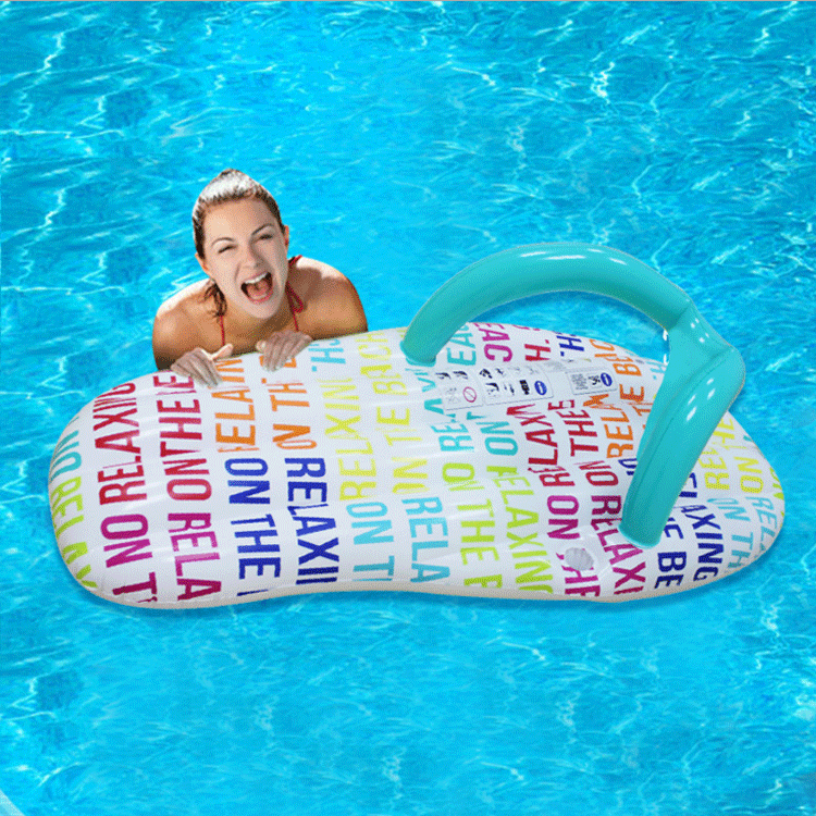 深圳厂家定做PVC充气玩具拖鞋 可以按客人指定的规格颜色制作